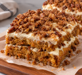 Carrot Cake with Butterscotch & Candied Pecans